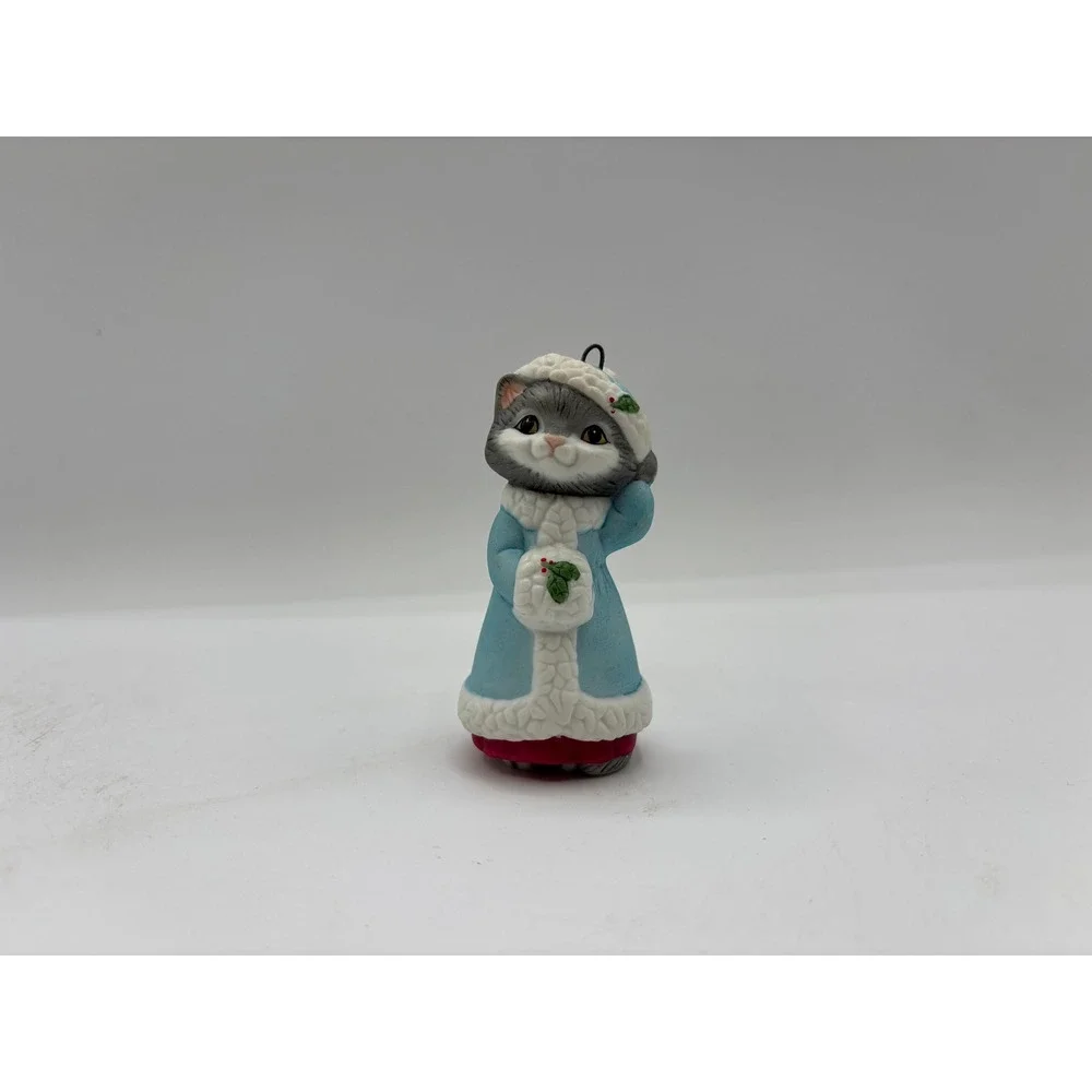 Hallmark Keepsake Ornament 1990 Christmas Kitty Vintage 2nd in Kitty Series
